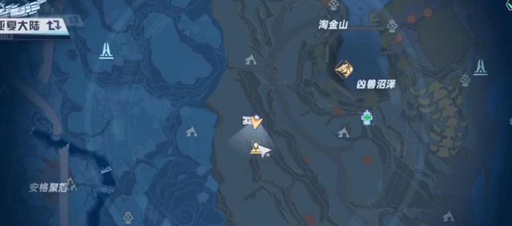 幻塔克罗恩矿区南部山区吃吃花在哪 克罗恩南部水核位置